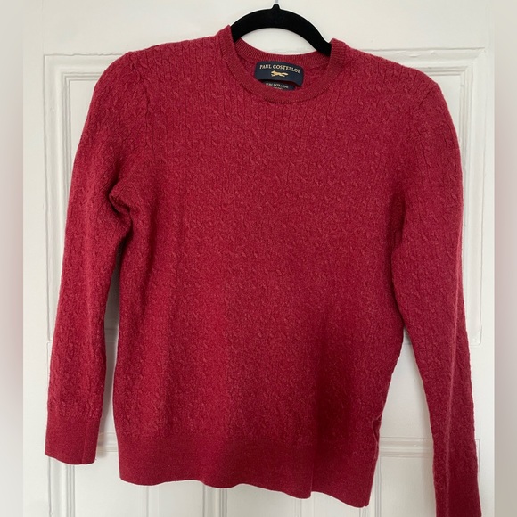 Red Merino Wool Crewneck - Picture 3 of 3